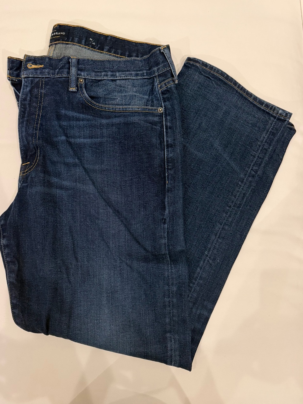 Lucky Brand Men's 363 Straight Jeans in Dark Blue Wash